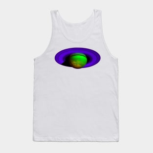 Saturn in Purple and Green Tank Top